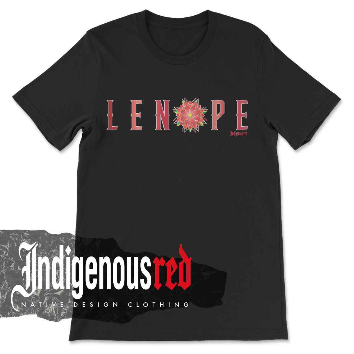 Delaware Lenape Floral Adult T-Shirt