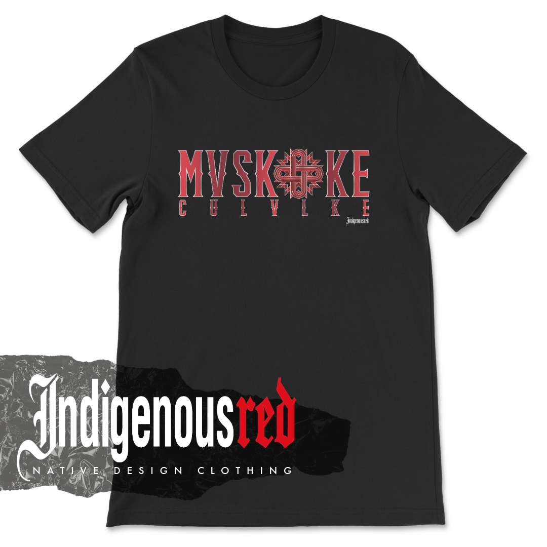 Mvskoke Culvlke (Wolf Clan) Adult T-Shirt 25