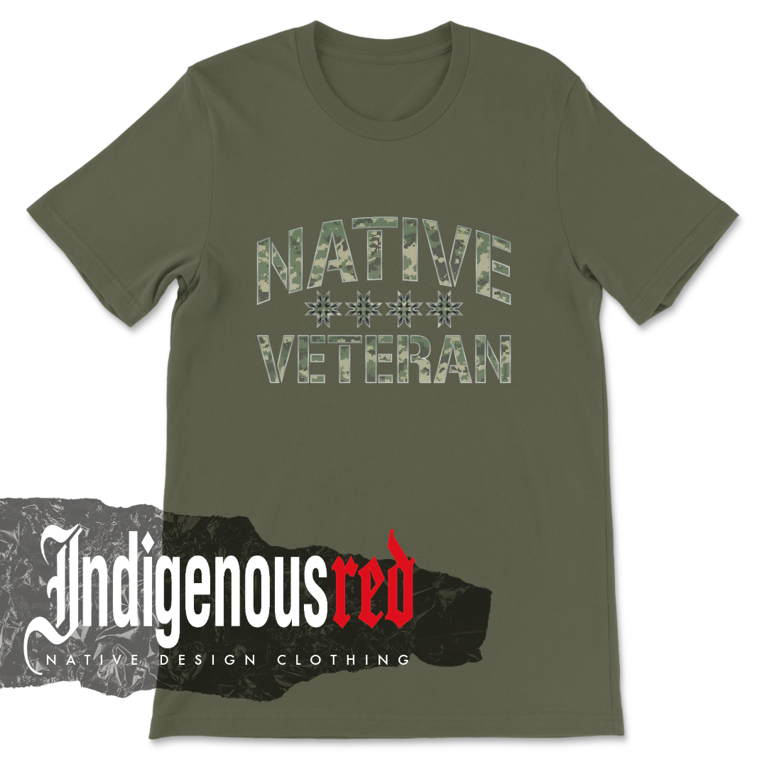 Native Veteran Camo 2026 Adult T-Shirt