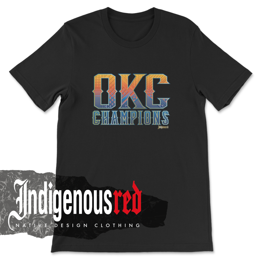 OKC Champions Pattern Adult T-Shirt