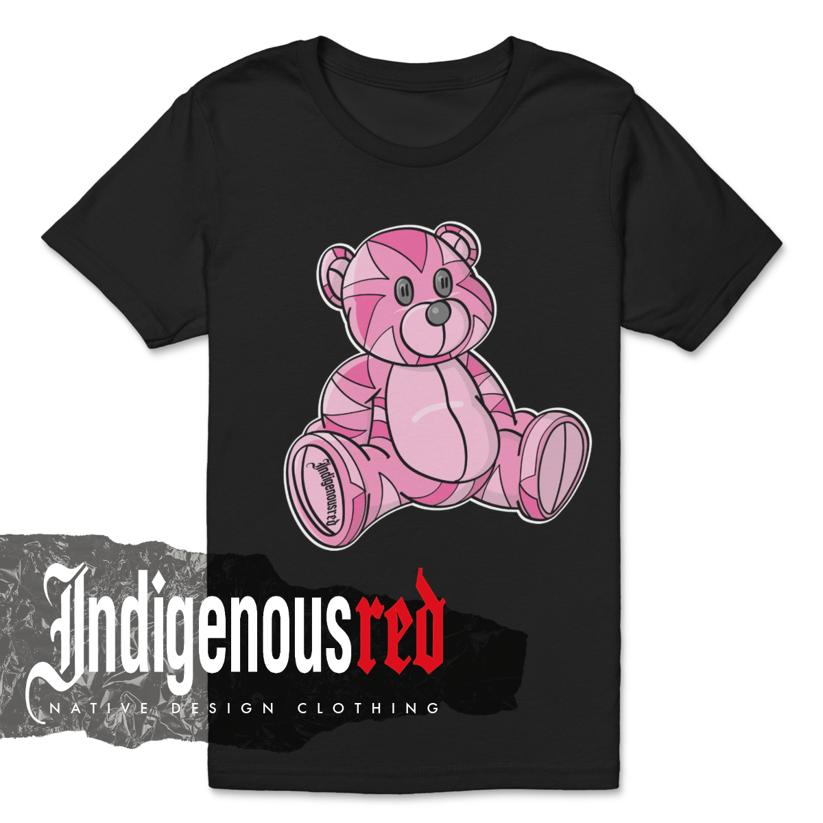 Native Pink Bear Youth T-Shirt
