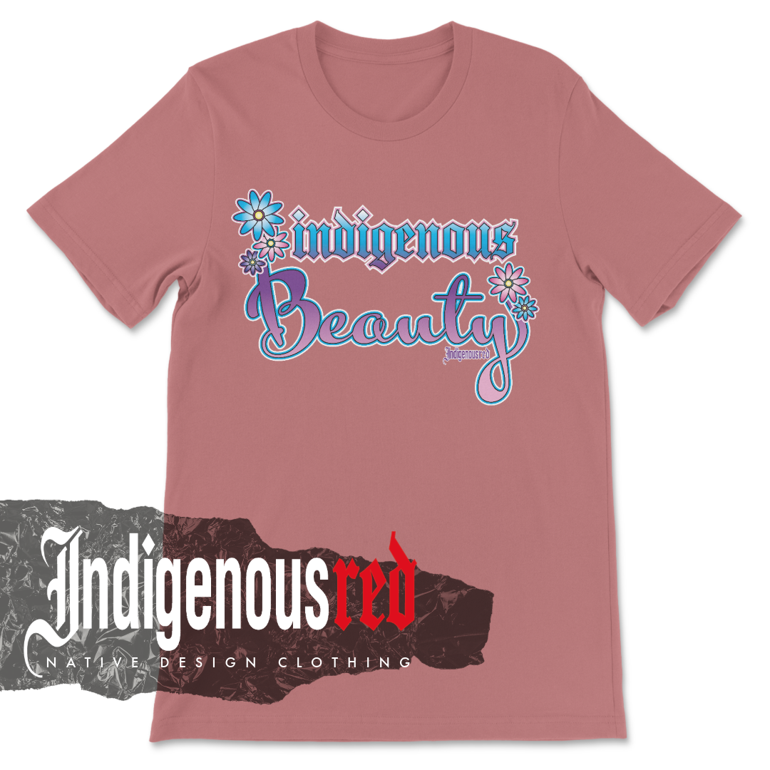 Indigenous Beauty (Purple, Pink, Teal) Adult T-Shirt