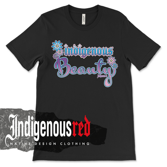 Indigenous Beauty (Purple, Pink, Teal) Adult T-Shirt