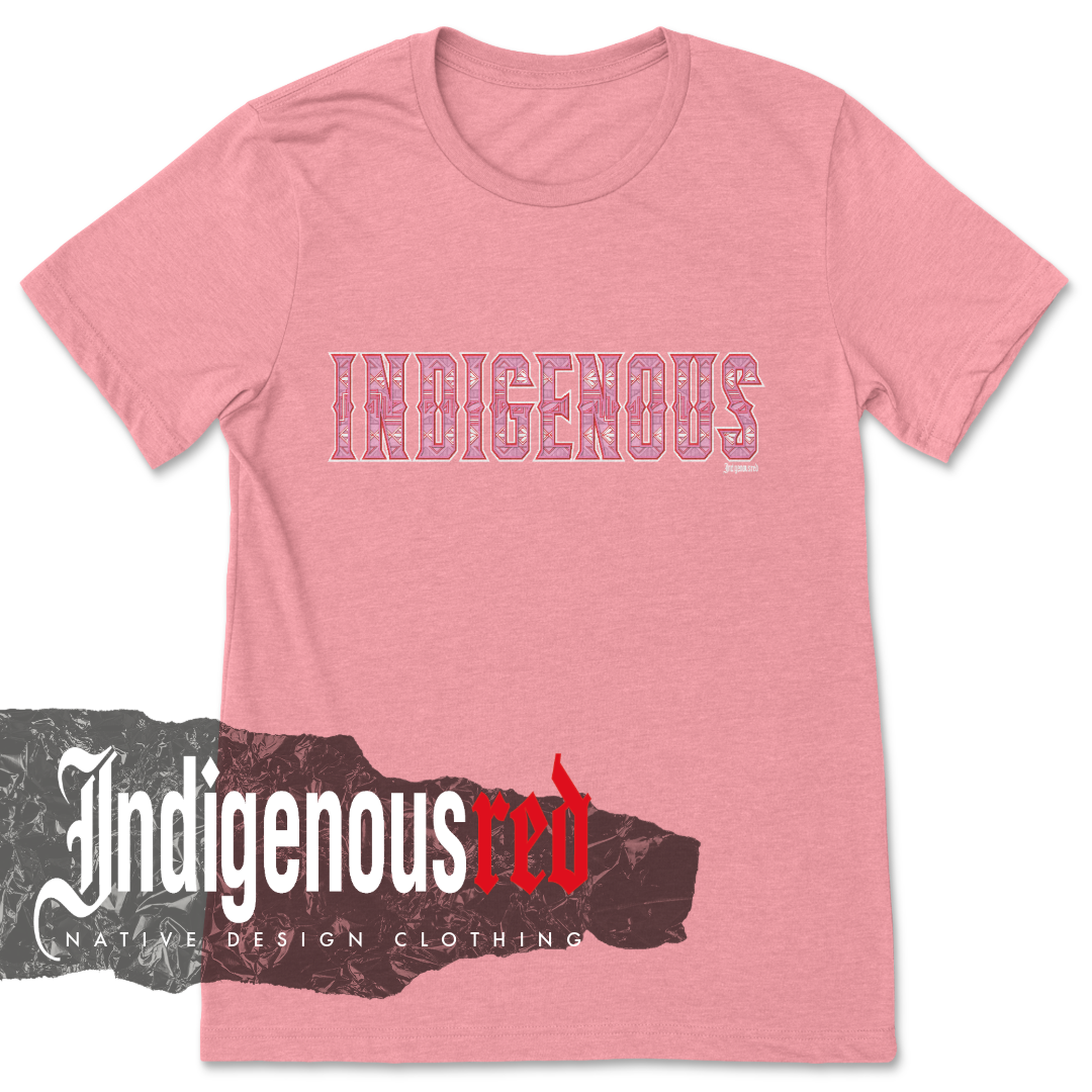 Indigenous Valentine Pattern Adult T-Shirt