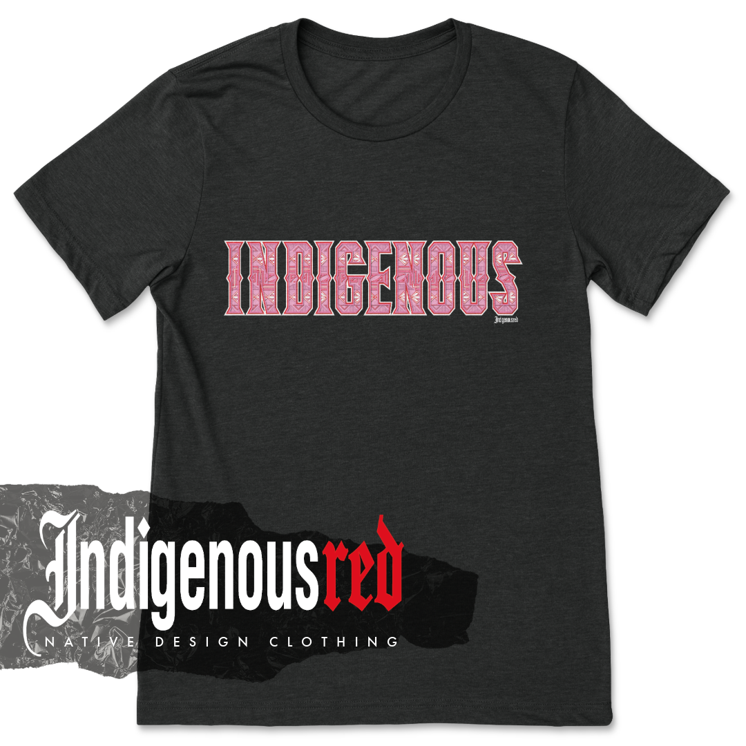 Indigenous Valentine Pattern Adult T-Shirt