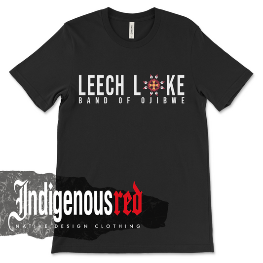 Leech Lake Band of Ojibwa Star Adult T-Shirt