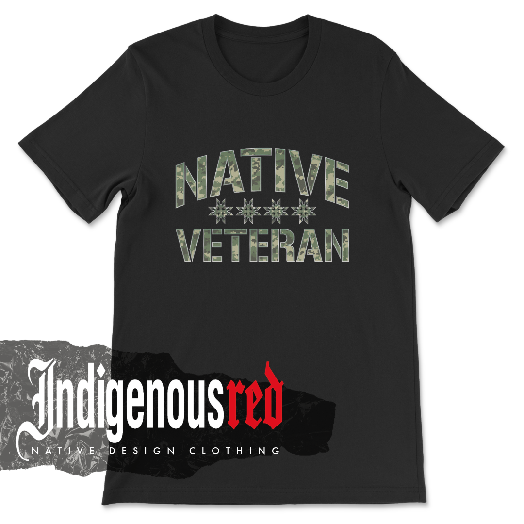 Native Veteran Camo 2026 Adult T-Shirt