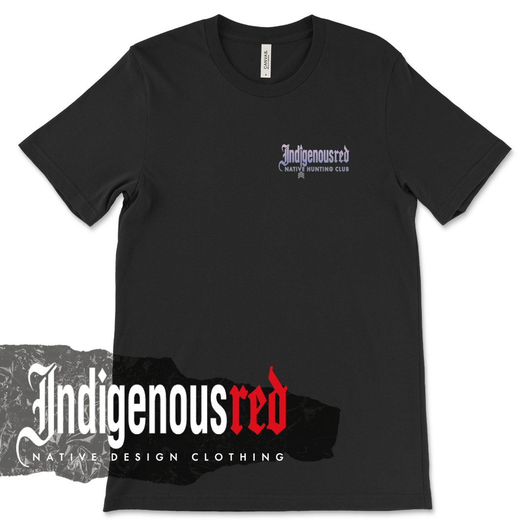 Indigenousred Native Hunting Club Purple Adult T-Shirt