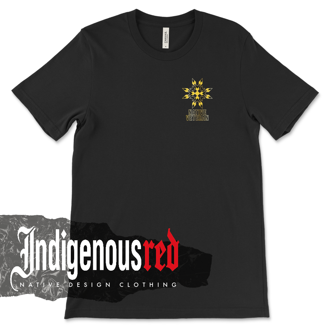 Native Veteran Army Adult T-Shirt