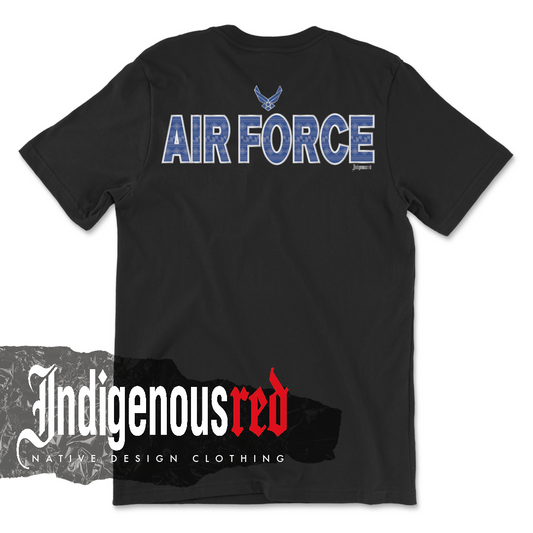 Native Veteran Air Force Adult T-Shirt