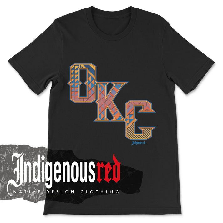 OKC Pattern Sun Adult T-Shirt – IndigenousRed