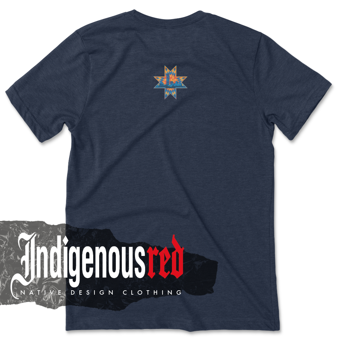 OKC Pattern Navy Adult T-Shirt