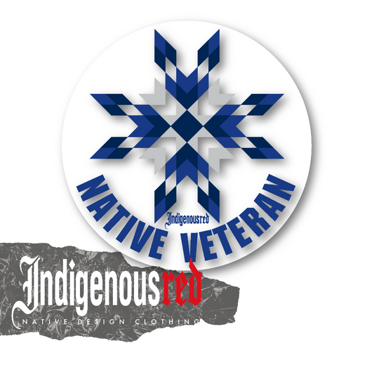 Native Veteran Air Force Sticker