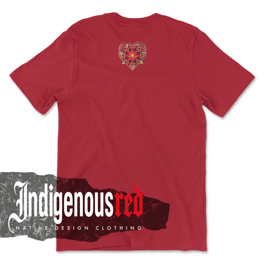 Native Heart Red Adult T-Shirt